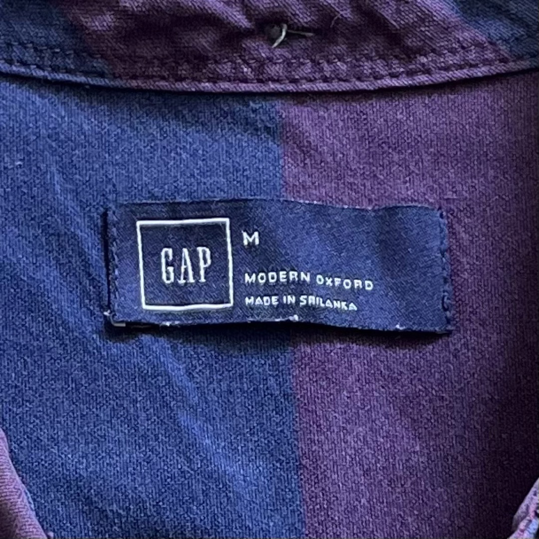 GAP(ギャップ)のGAP(USA)ビンテージコットンボーダーBDシャツ メンズのトップス(シャツ)の商品写真