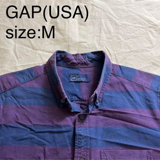 ギャップ(GAP)のGAP(USA)ビンテージコットンボーダーBDシャツ(シャツ)