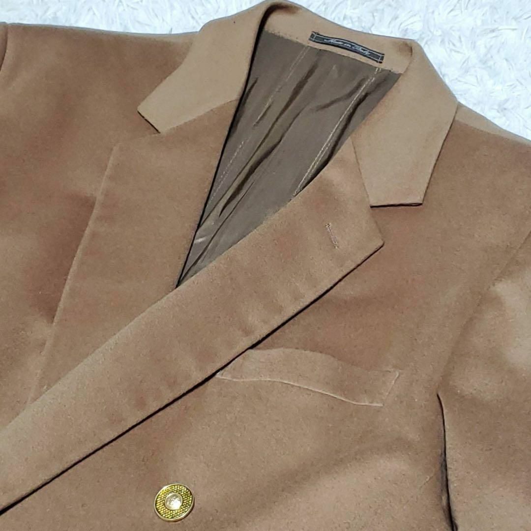 美品 XL ジャンニヴェルサーチェ チェスターコート カシミヤ 金ボタン ロング