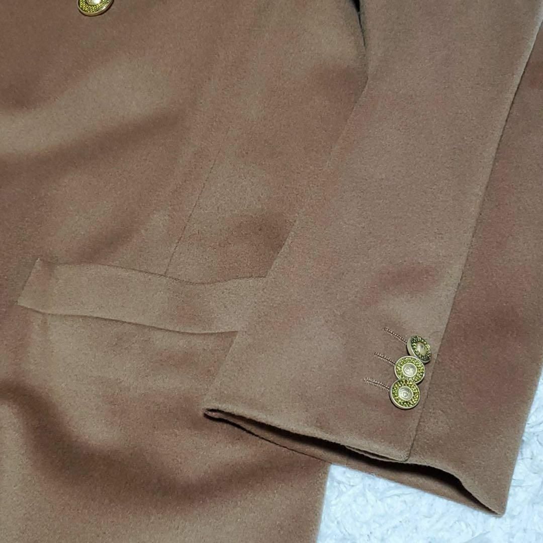 美品 XL ジャンニヴェルサーチェ チェスターコート カシミヤ 金ボタン ロング