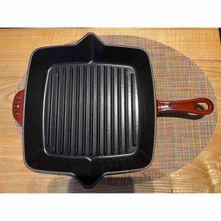 ストウブ(STAUB)の★Ki様専用★staub ストウブ アメリカングリル 26㎝ ガーネット(鍋/フライパン)