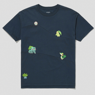 グラニフ(Design Tshirts Store graniph)のグラニフ　ポケモン　草タイプ　Tシャツ　Ｌ(Tシャツ/カットソー(半袖/袖なし))