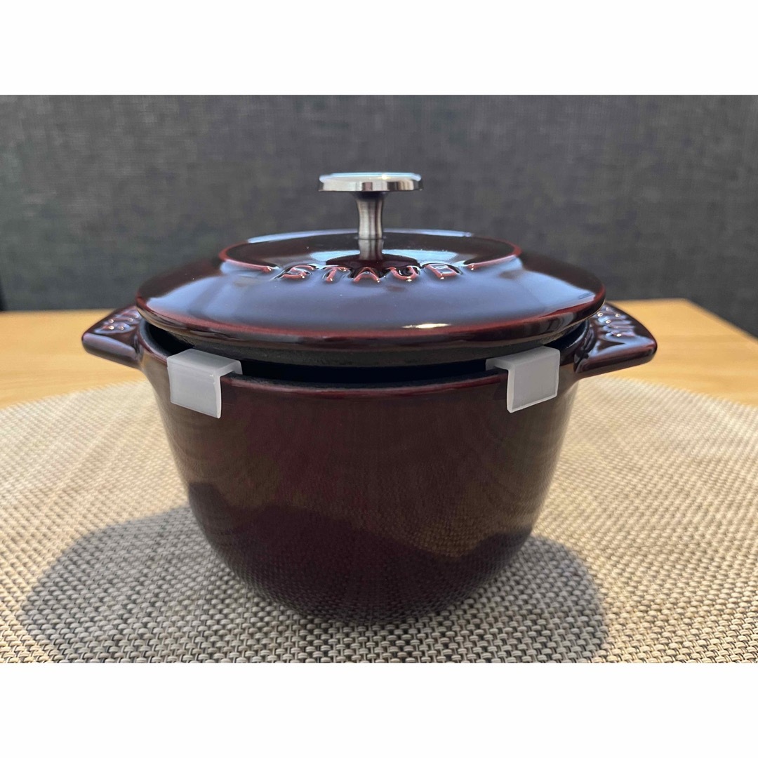 ストウブ STAUB ラ・ココットde GOHAN S12㎝ グレナディンレッド - 鍋