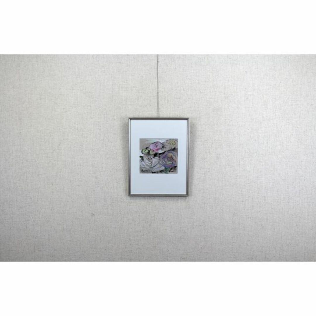 絲りつ『花のように』パステル画 絵画 エンタメ/ホビーの美術品/アンティーク(版画)の商品写真