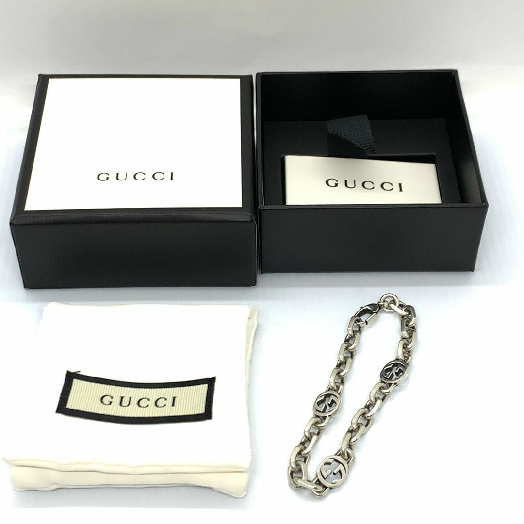 Gucci(グッチ)のGUCCI インターロッキング 17サイズ ブレスレット  #0965y198 メンズのアクセサリー(ブレスレット)の商品写真