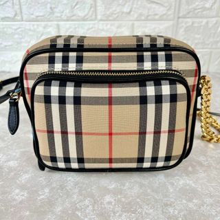 BURBERRY - バーバリー ノバチェック カメラバッグ ゴールドチェーン