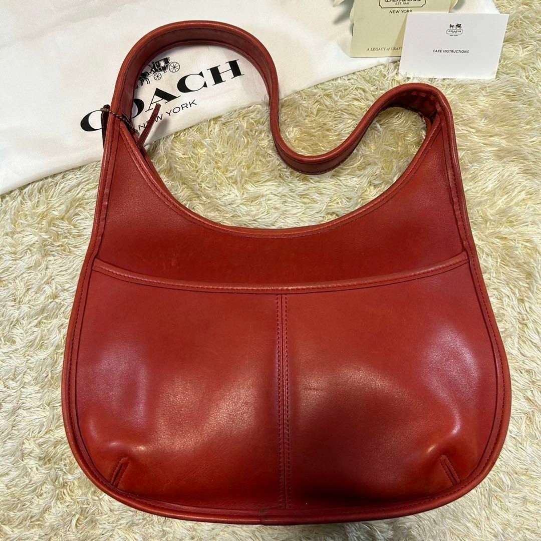 極美品】coach オールドコーチ ワンショルダー 9033 ブラック-