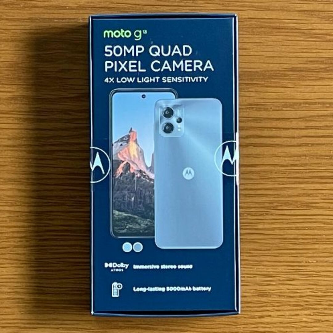 新品未開封★moto g13 マットチャコール SIMフリー品★禁煙保管