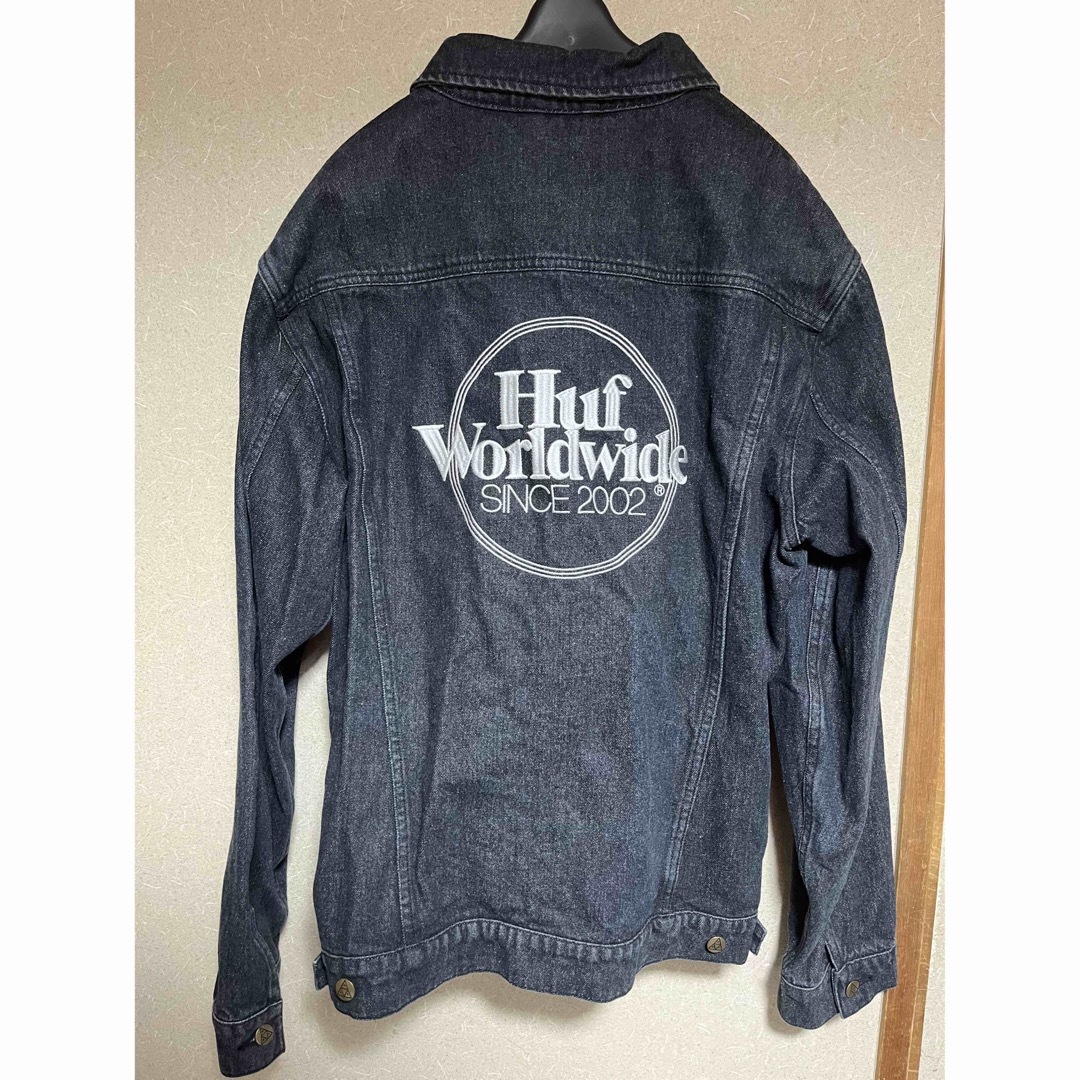 HUF(ハフ)の【希少品✨】HUF ハフ　Gジャン　デニムジャケット　ロゴ刺繍　　 メンズのジャケット/アウター(Gジャン/デニムジャケット)の商品写真
