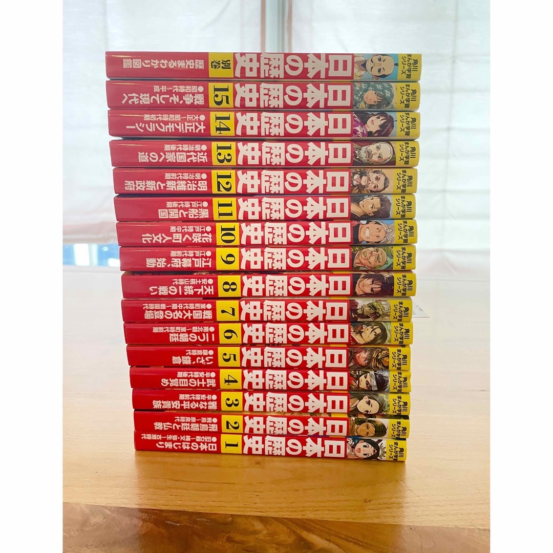角川書店 - 角川まんが学習シリーズ 日本の歴史 全15巻+別巻1冊の