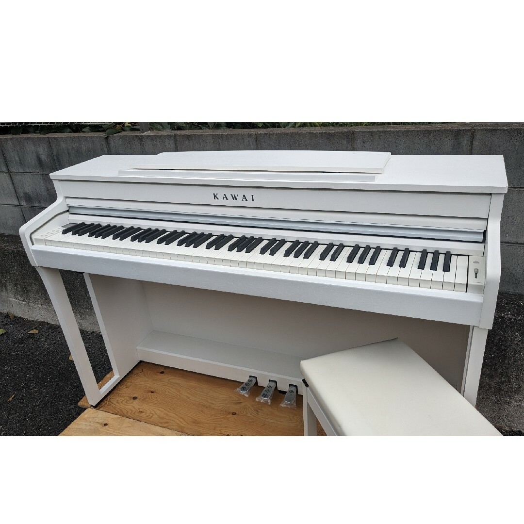 送料込み KAWAI 木製鍵盤 電子ピアノ CA4900GPW  2021年購入