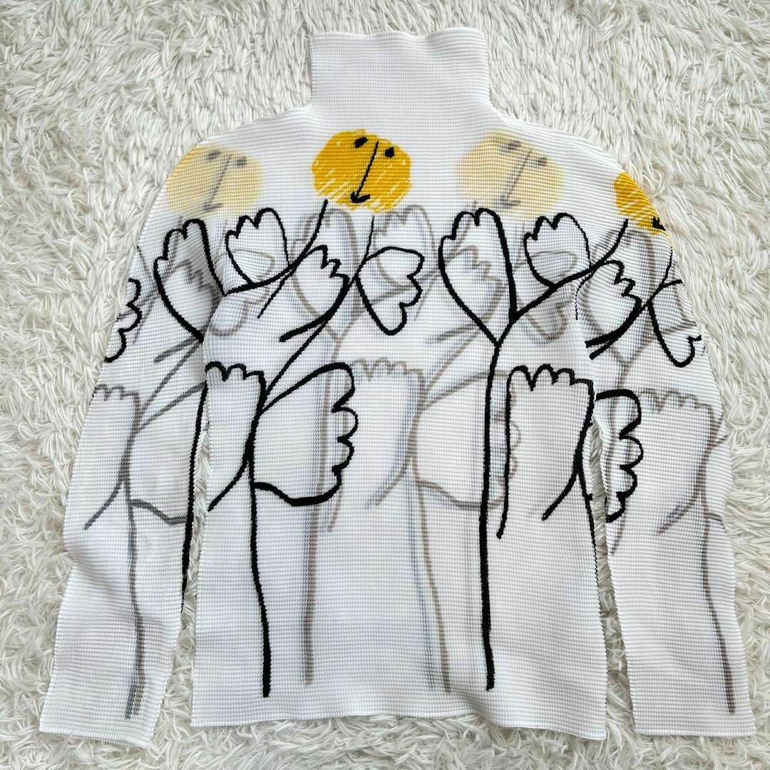 【美品】ISSEY MIYAKE me 長袖カットソー ワッフル プリーツ 総柄 | フリマアプリ ラクマ