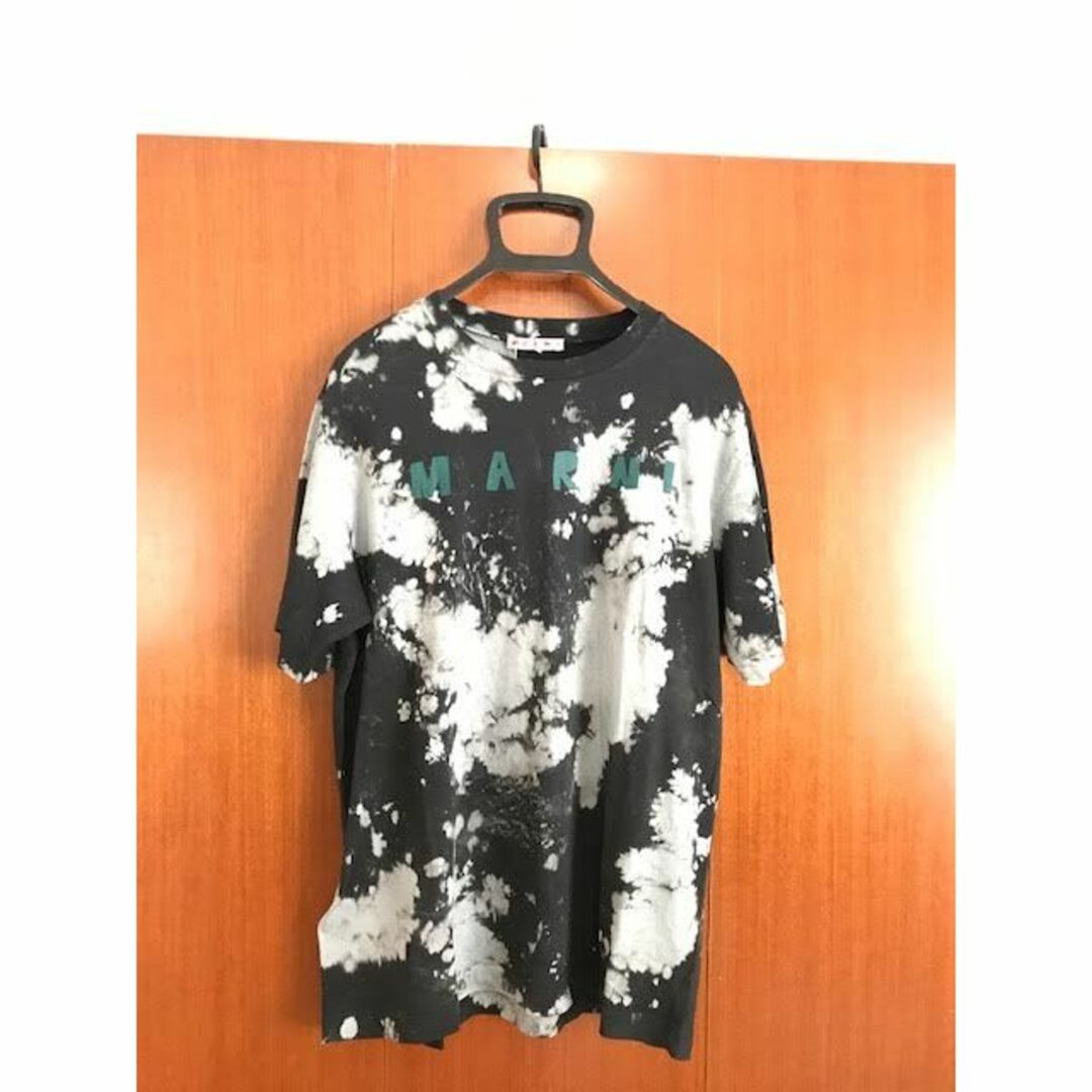 新品 50 22ss MARNI 胸ミニロゴ Tシャツ 黒 3713