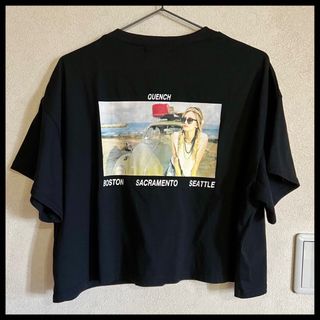 クリックス(CRYX)のバックプリント✰ ミニ丈 Tシャツ フリーサイズ(Tシャツ(半袖/袖なし))