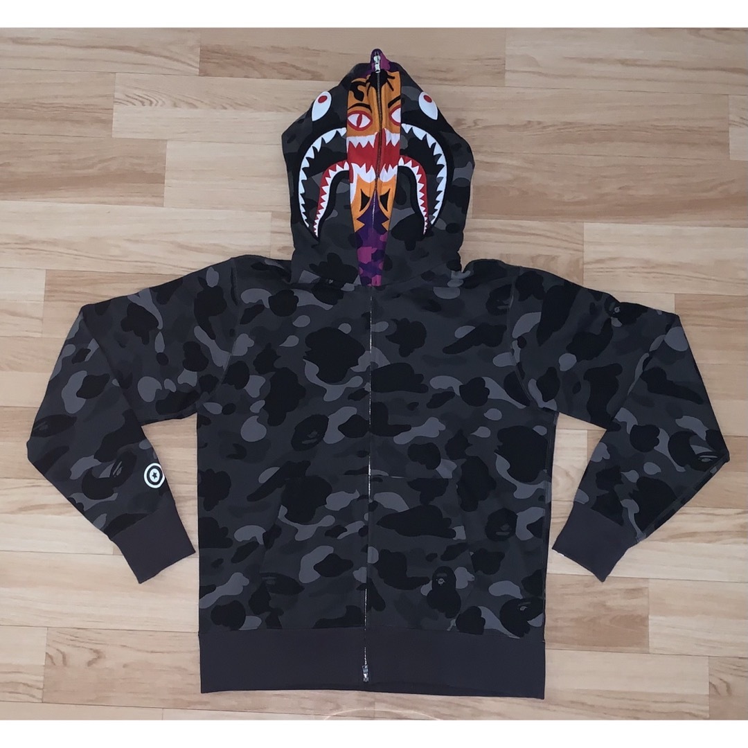 A BATHING APE - ☆激レア☆APE ダブル フード シャークパーカー L ...