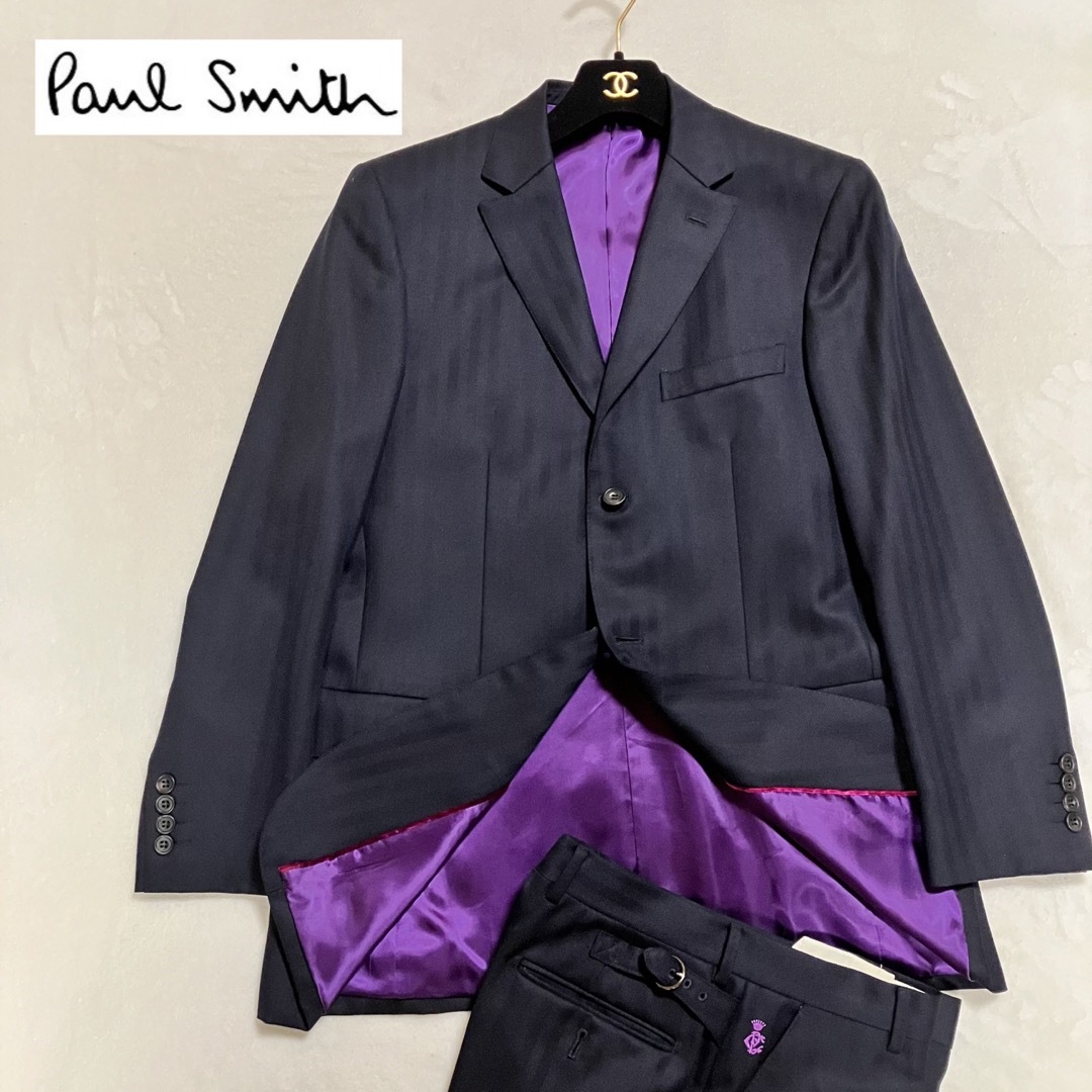 Paul Smith ネイビー ストライプ テーラードジャケット 2ピース