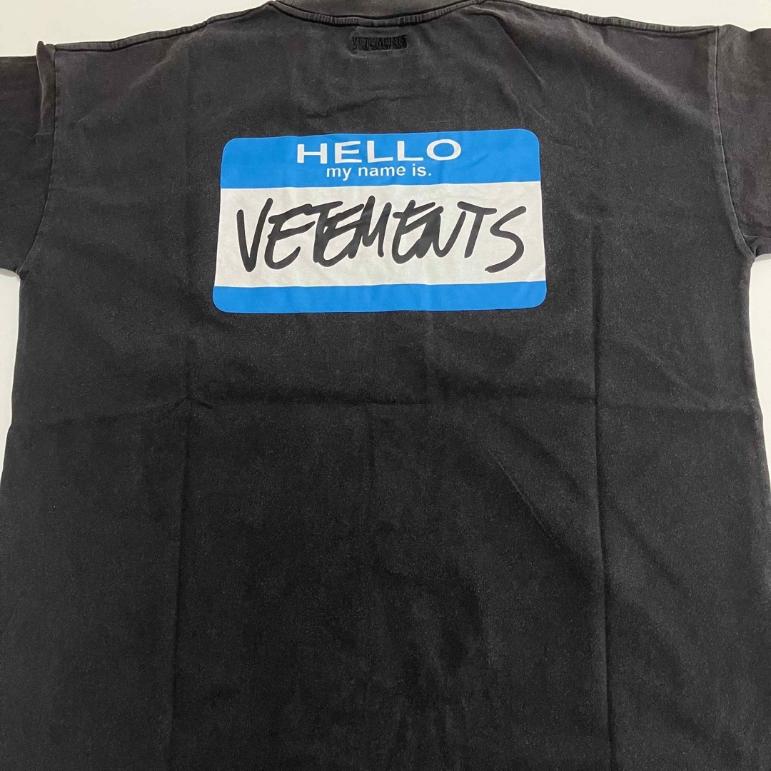 VETEMENTS HELLO my name is Faded 半袖 Tシャツ