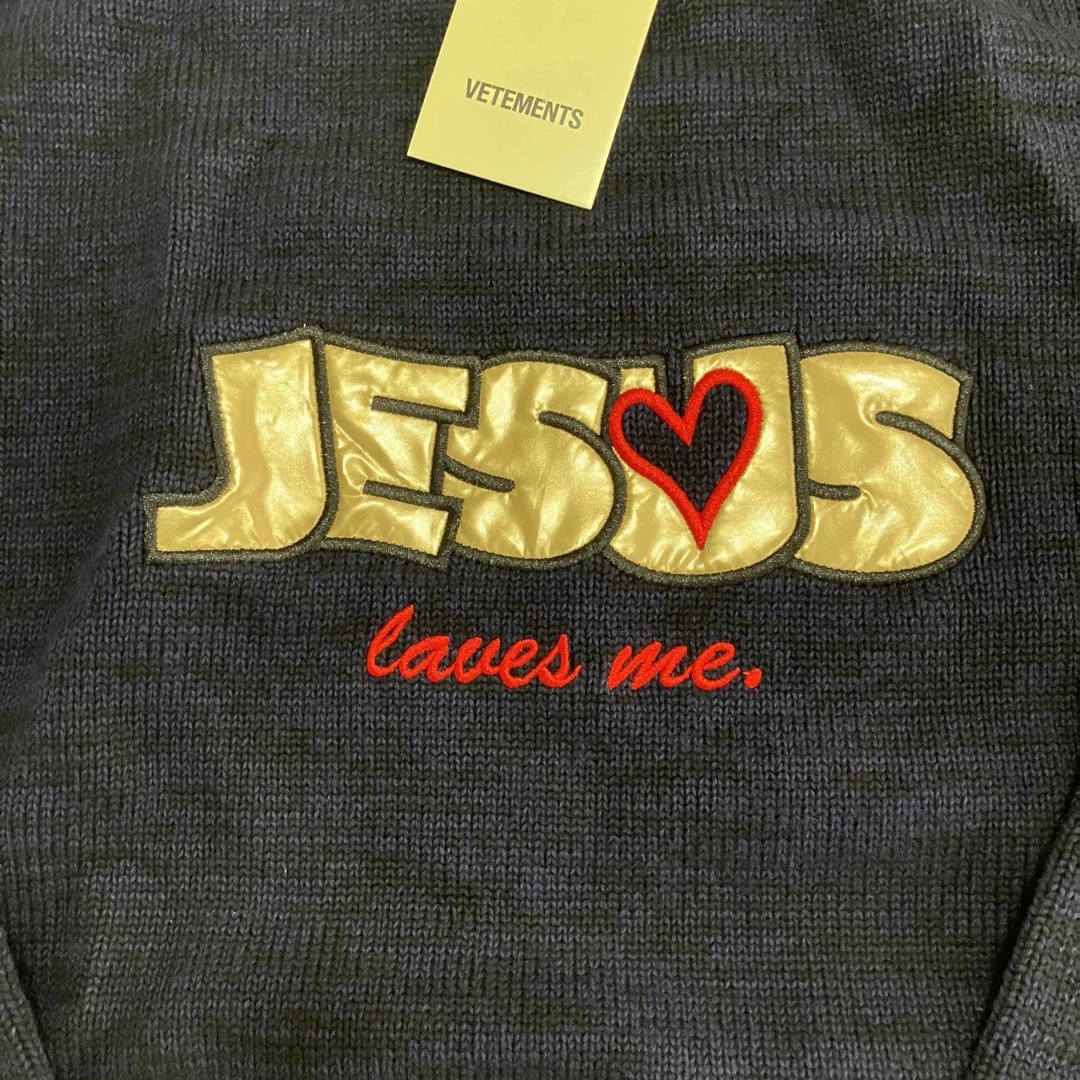 ヴェトモン　JESUS LOVES YOU DESTROYED SWEATER 1