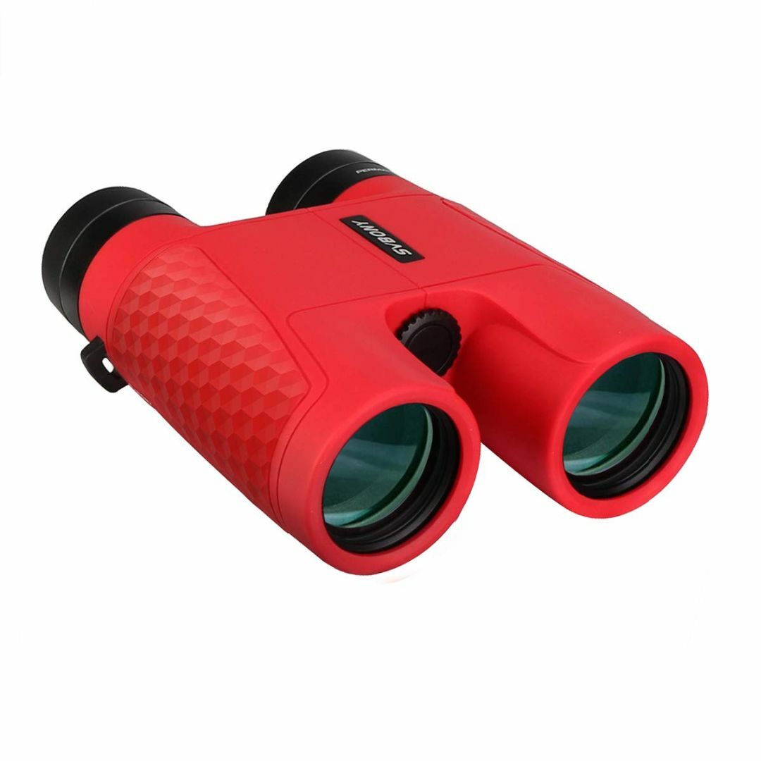 【色: 赤】SVBONY SV30 双眼鏡 望遠鏡 高倍率 フリーフォーカス ダ