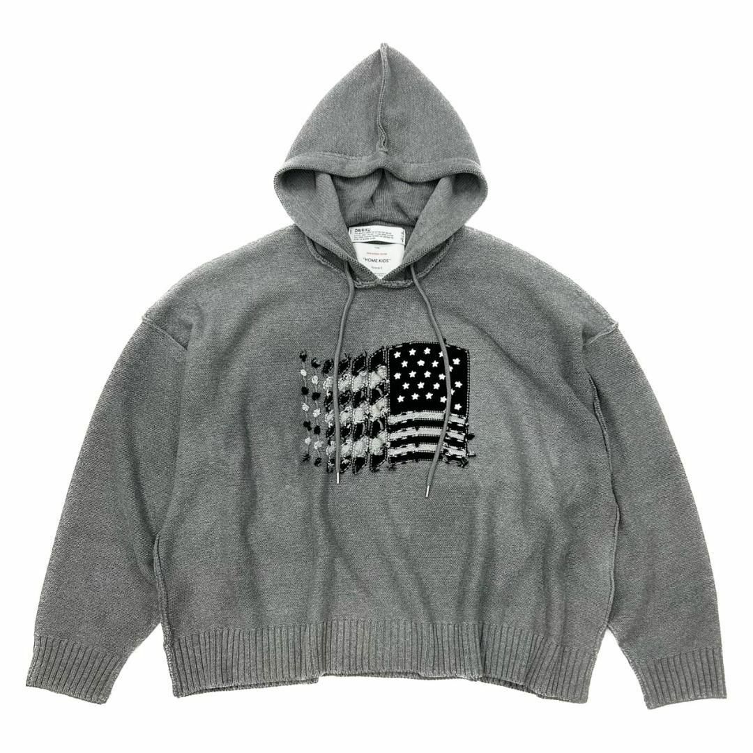 dairiku America Knit Hoodie 星条旗メンズ