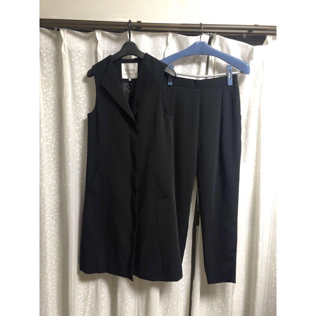 Mystrada STORYコラボ ロングベストジレ+パンツセット