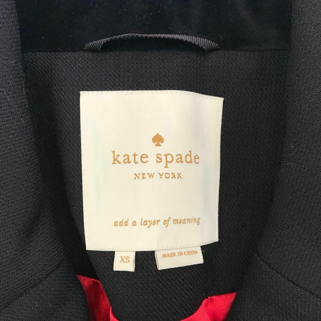 ☆美品☆kate spade NY ダッフルコート オーバーサイズ ブラック(黒-