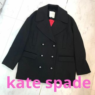 kate spade new york - ☆美品☆kate spade NY　ダッフルコート　オーバーサイズ　ブラック(黒