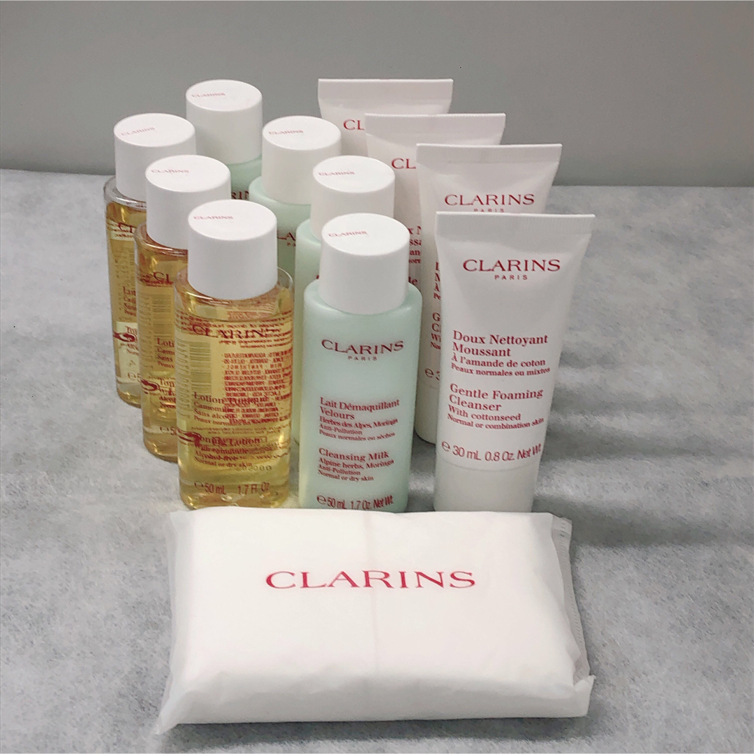 CLARINS(クラランス)の【未使用】クラランス ローション クレンジング ミニ セットA コスメ/美容のスキンケア/基礎化粧品(洗顔料)の商品写真