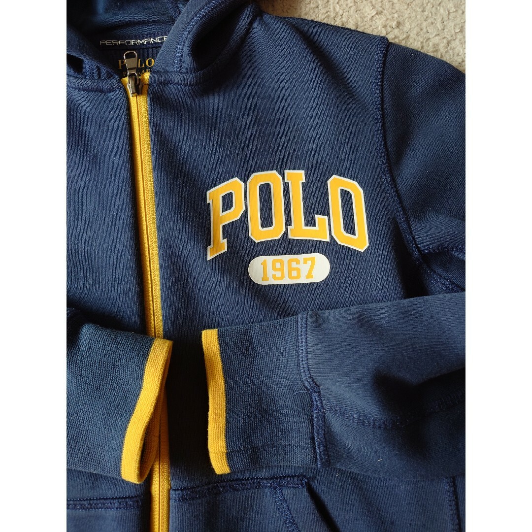 POLO RALPH LAUREN(ポロラルフローレン)の美品　ラルフローレン パーカー 140 ネイビー系　ポロ　POLORALPH キッズ/ベビー/マタニティのキッズ服男の子用(90cm~)(ジャケット/上着)の商品写真