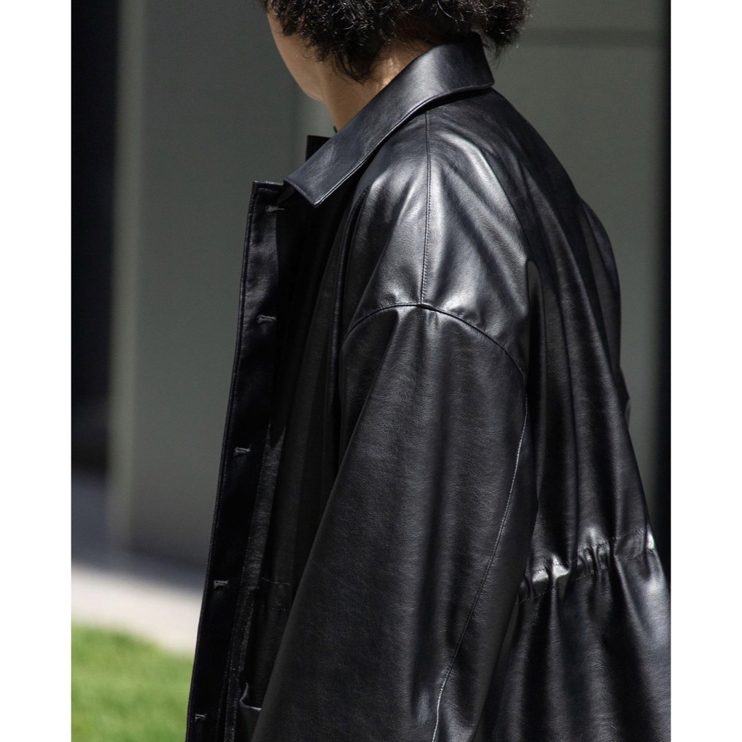 08sircus - 08sircus Synthetic leather coverall の通販 by PO 08sircus - 08sircus Synthetic leather coverall の通販 by PO