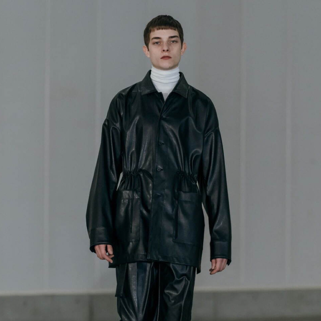 08sircus - 08sircus Synthetic leather coverall の通販 by PO 08sircus - 08sircus Synthetic leather coverall の通販 by PO