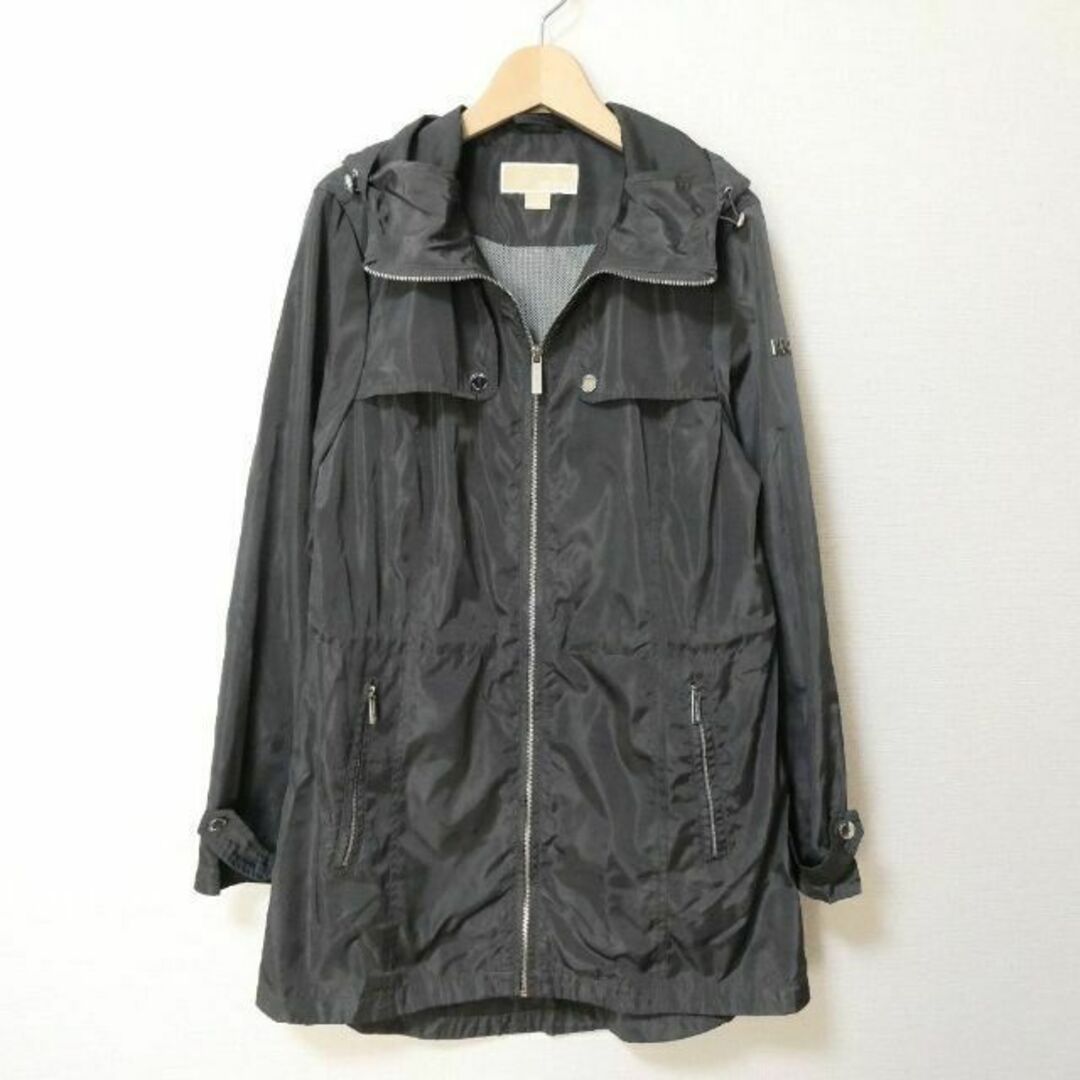 美品 マイケルコース フード ロング丈 ナイロンジャケット ブルゾン コート