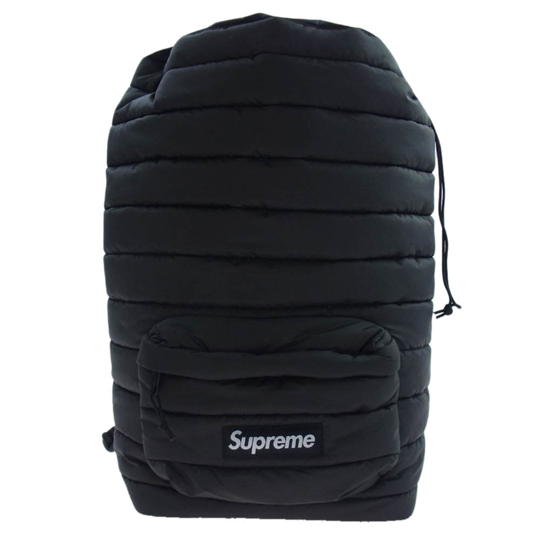Supreme シュプリーム バックパック 22AW × PERTEX パーテックス Puffer Backpack パファー バックパック リュック バッグ ボックスロゴ チャコール系【極上美品】