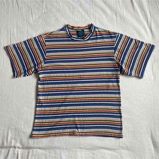 ギャップ(GAP)の【vintage】80s マルチボーダー　Tシャツ　グッドレギュラー　古着(Tシャツ/カットソー(半袖/袖なし))