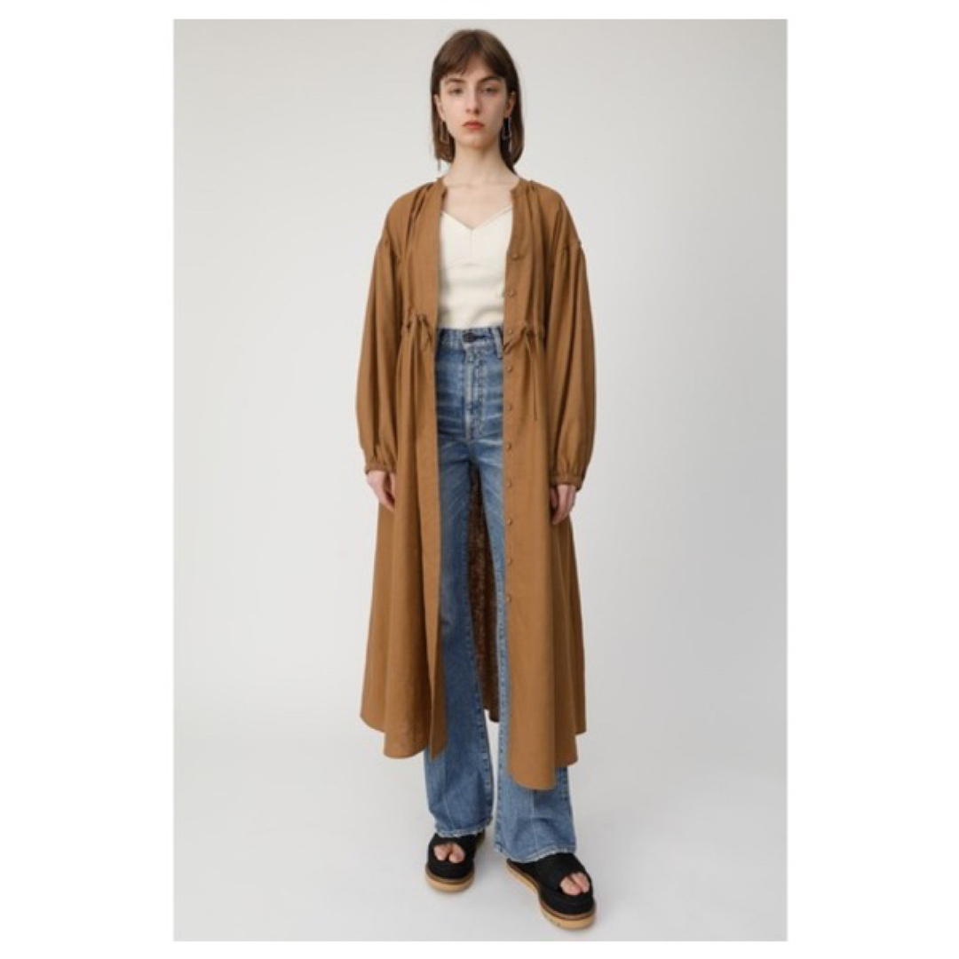 moussy(マウジー)の2WAY LINEN LONG シャツ レディースのワンピース(ロングワンピース/マキシワンピース)の商品写真