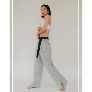 アメリヴィンテージ(Ameri VINTAGE)のクヌースマーフ　slit belt slacks pants/denim(デニム/ジーンズ)