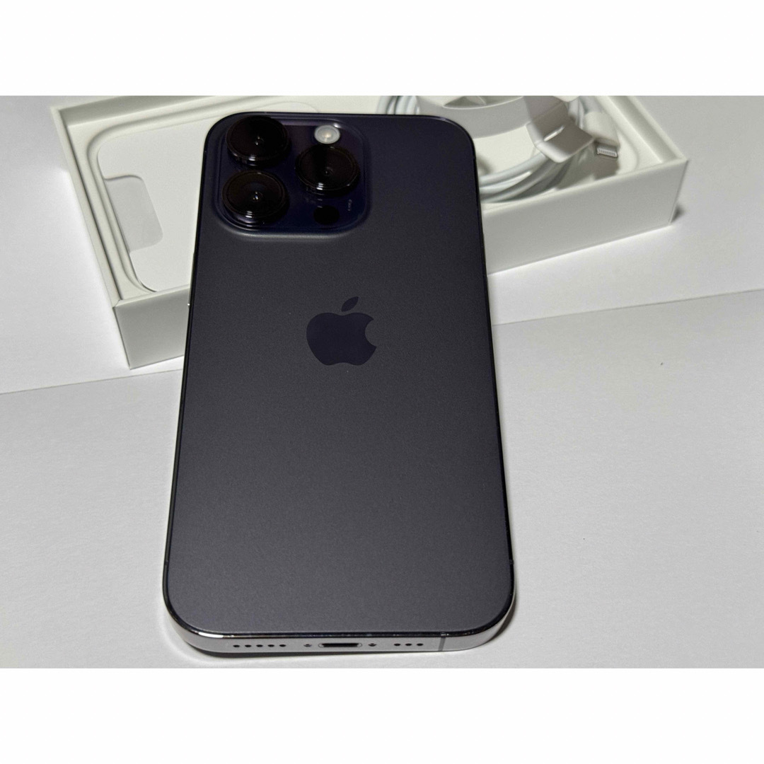 Apple iPhone14 Pro 128ディープパープル バッテリー100% 1