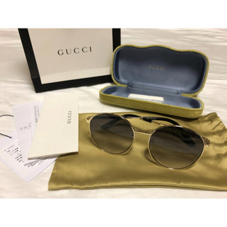 Gucci - 【大人気即完売モデル】 GUCCI ラウンドフレーム メタル サングラス