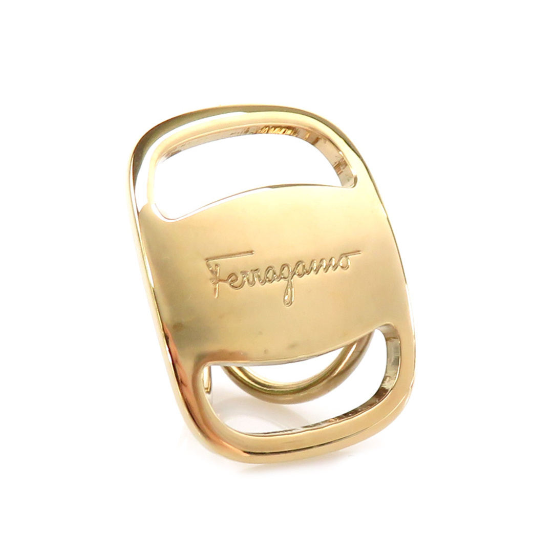 Salvatore Ferragamo(サルヴァトーレフェラガモ)のサルヴァトーレフェラガモ Salvatore Ferragamo スカーフリング ヴァラ メタル ゴールド レディース 送料無料【中古】 e56799a レディースのアクセサリー(その他)の商品写真