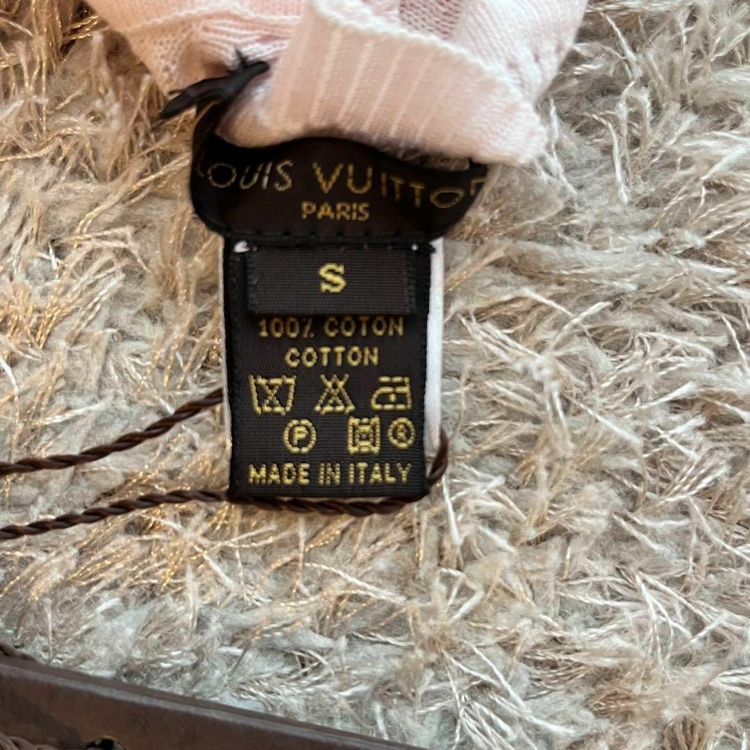 【未使用】LOUIS VUITTON モノグラム コットンニット ピンク S