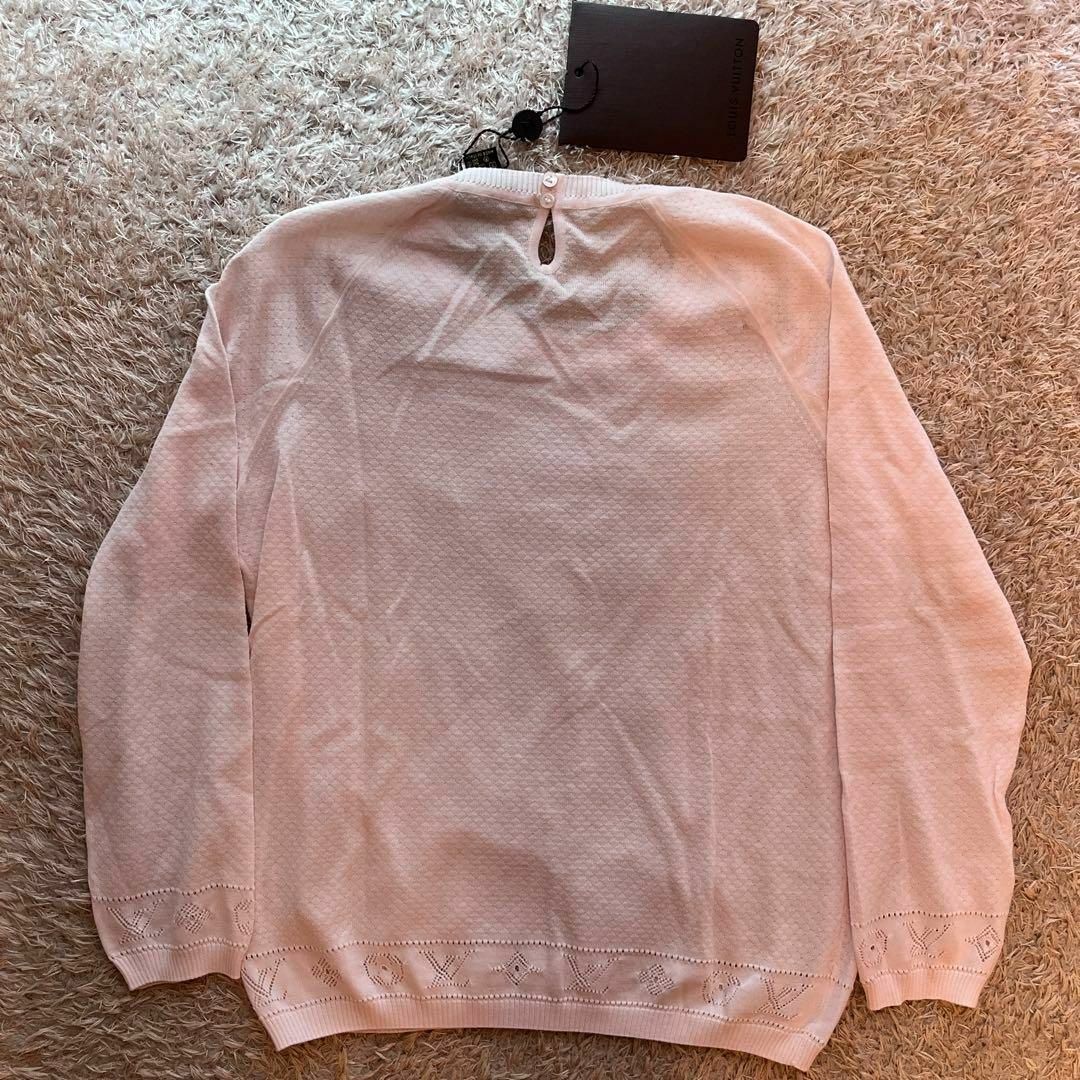 【未使用】LOUIS VUITTON モノグラム コットンニット ピンク S