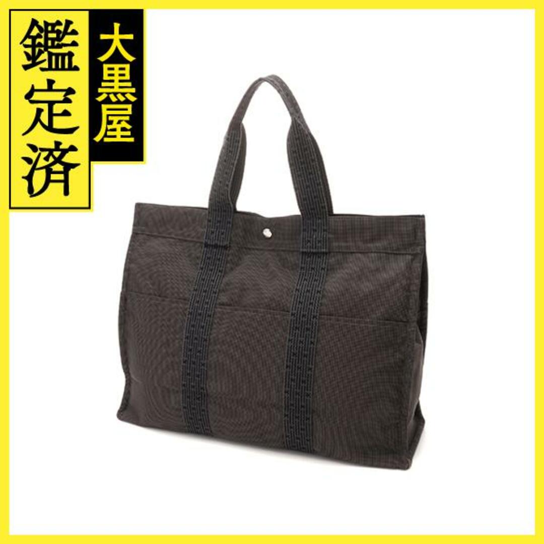 HERMES トートバッグ エールライントート GM キャンバス グレー系