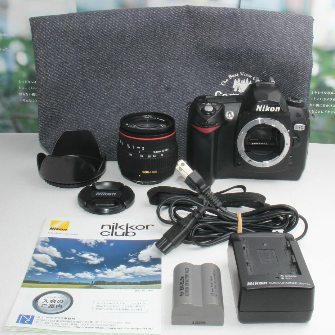 ［レア商品］Nikon D70s 付属品、バック付