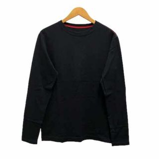 トミーヒルフィガー(TOMMY HILFIGER)のトミーヒルフィガー シャツ ロンT クルーネック ステッチ  長袖 M ネイビー(Tシャツ(長袖/七分))