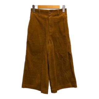 ユニクロ(UNIQLO)のユニクロ パンツ ガウチョパンツ コーデュロイ コットン XS 茶 ※MZ(その他)