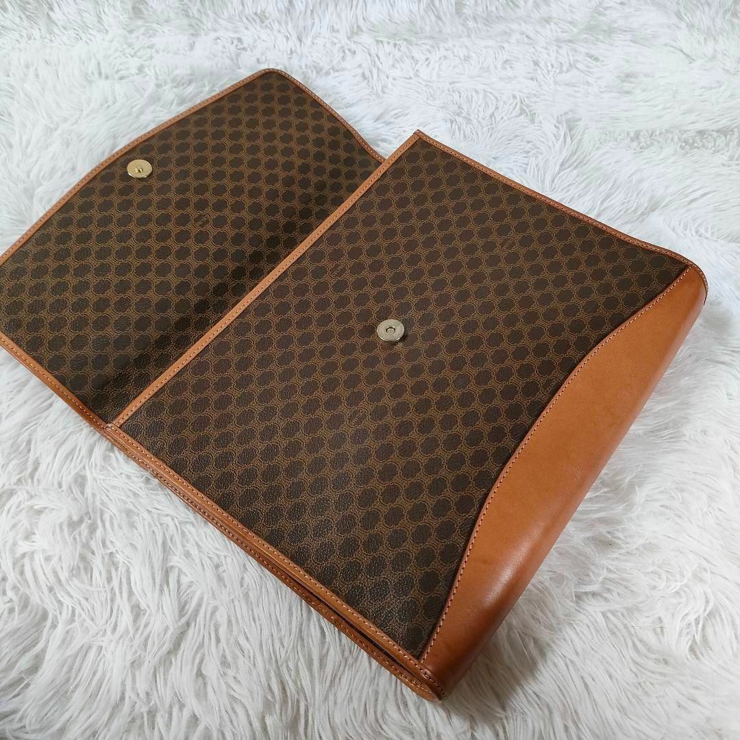 美品 セリーヌ クラッチバッグ セカンドバッグ マカダム柄 ビジネスバッグ-