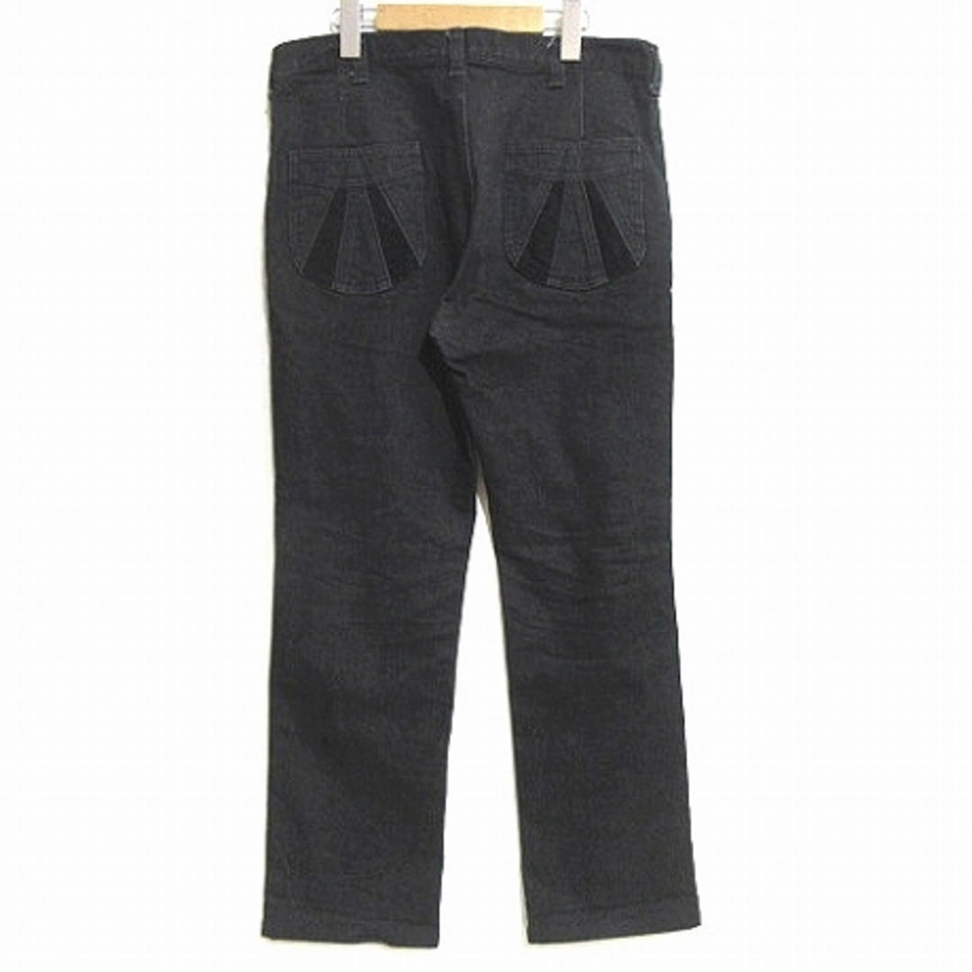 ナスングワム デニムパンツ ジーンズ SUNRISE PANTS ブラック L-