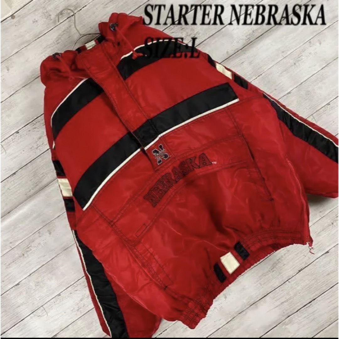 1《CORNHUSKERS》STARTER スターター　バックロゴ　L