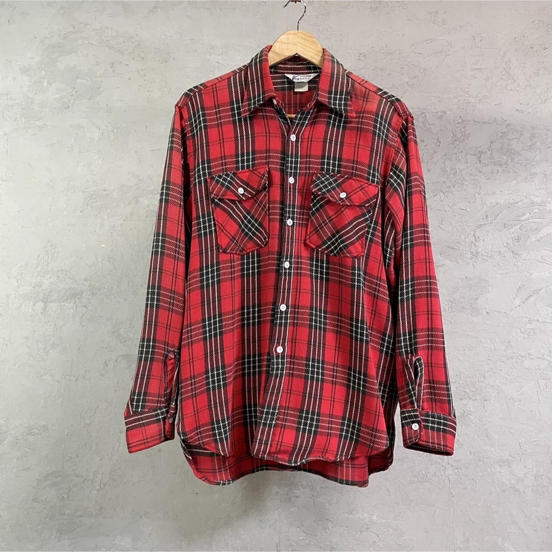 Dickies(ディッキーズ)の70s 80s USA製 dickies ヘビーフランネルシャツ L メンズのトップス(シャツ)の商品写真