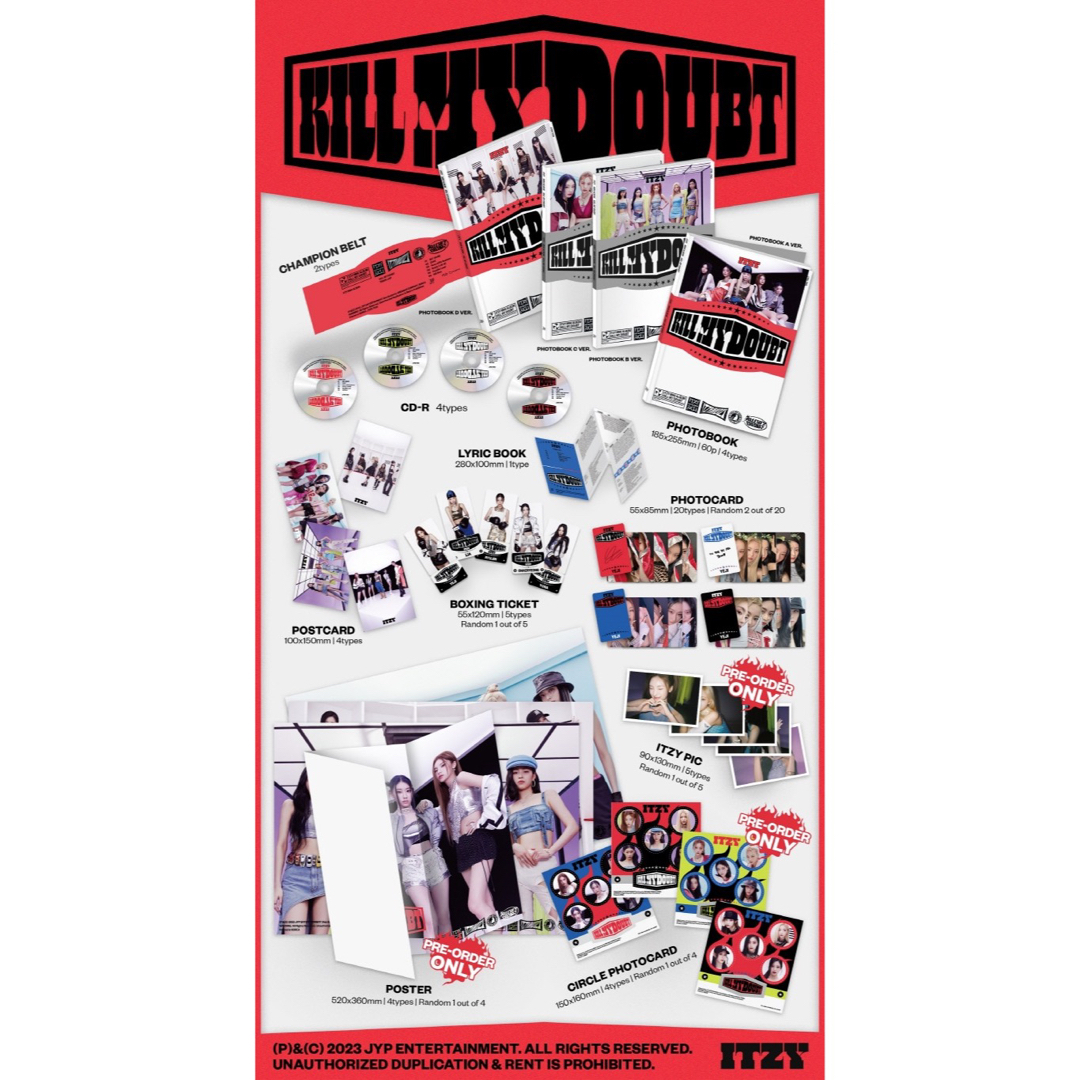 ITZY(イッチ)のITZY  KILLMYDOUBT  未開封  2冊セット エンタメ/ホビーのCD(K-POP/アジア)の商品写真